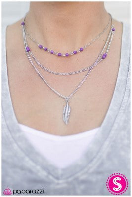 Early Bird - Purple - Paparazzi necklace