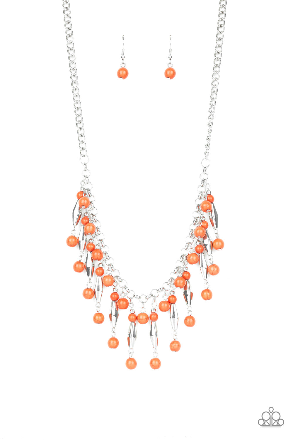 Earth Conscious - orange - Paparazzi necklace