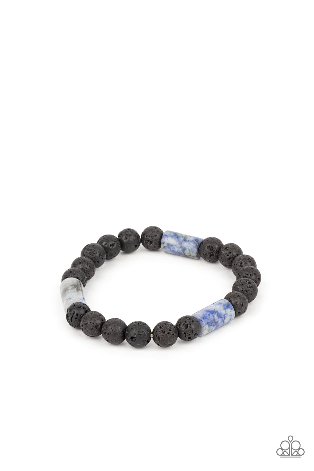 Earthy Energy - blue - Paparazzi mens bracelet