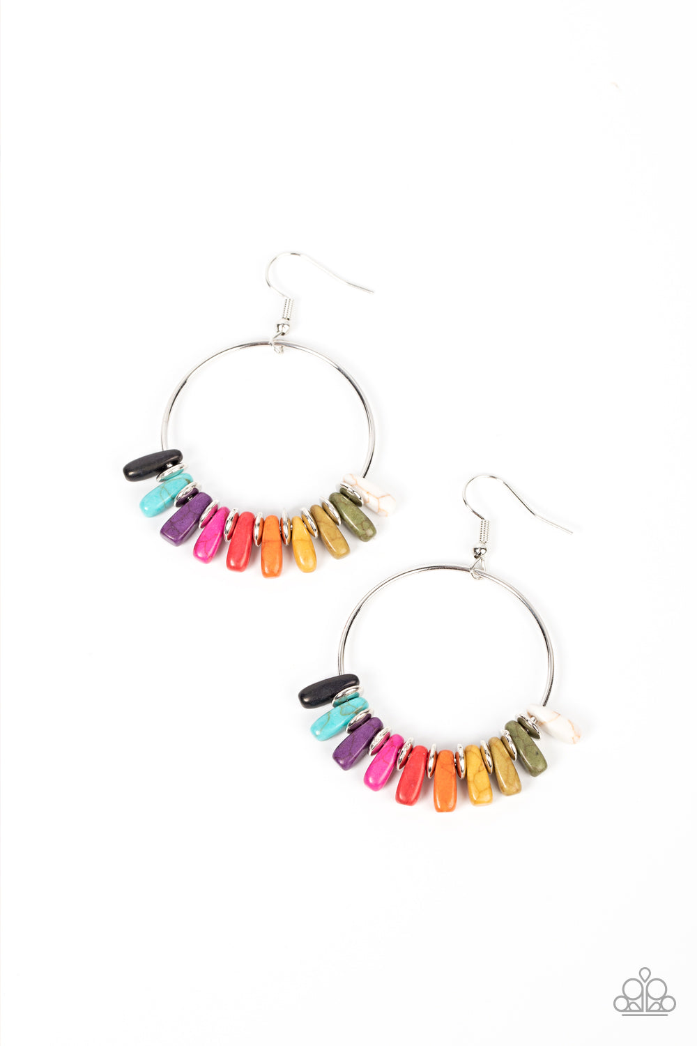 Earthy Ensemble - multi - Paparazzi earrings