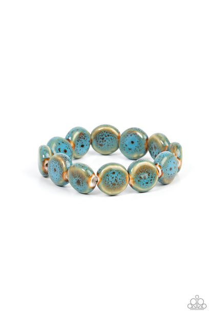 Earthy Entrada - blue - Paparazzi bracelet