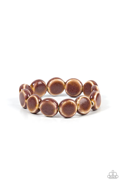 Earthy Entrada - brown - Paparazzi bracelet