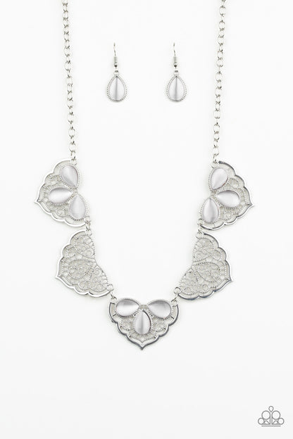 East Coast Essence - white - Paparazzi necklace