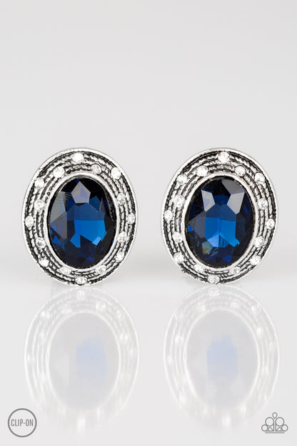 East Side Etiquette - blue - Paparazzi CLIP ON earrings