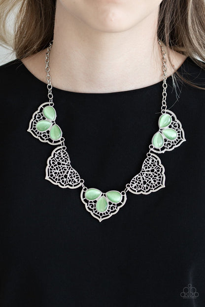 East Coast Essence-green-Paparazzi necklace