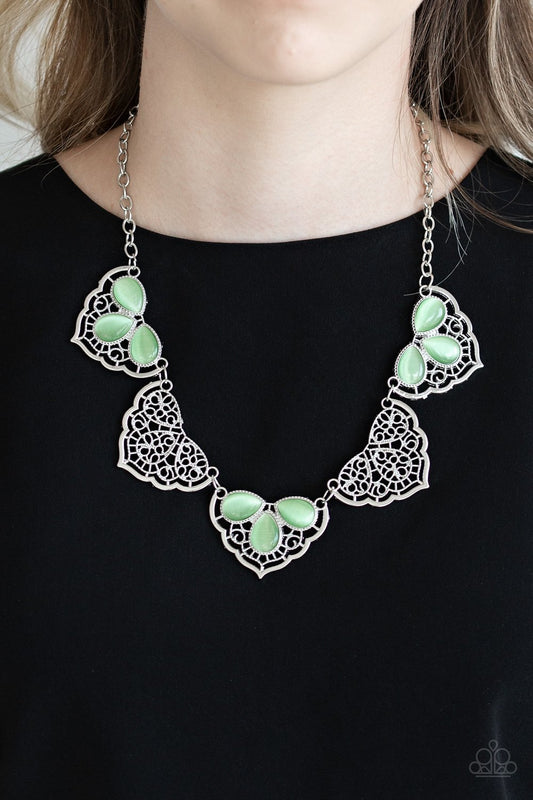 East Coast Essence-green-Paparazzi necklace
