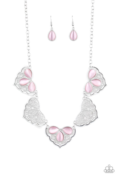 East Coast Essence - pink - Paparazzi necklace