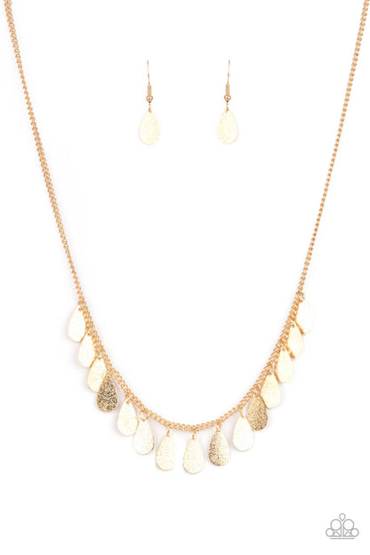 Eastern CHIME Zone - gold - Paparazzi necklace