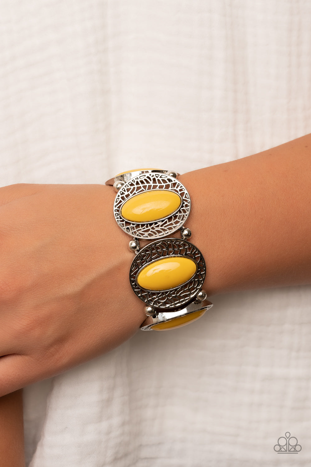 Eastern Escapade - yellow - Paparazzi bracelet