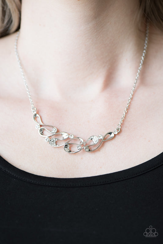 Easy Money - White - Paparazzi necklace