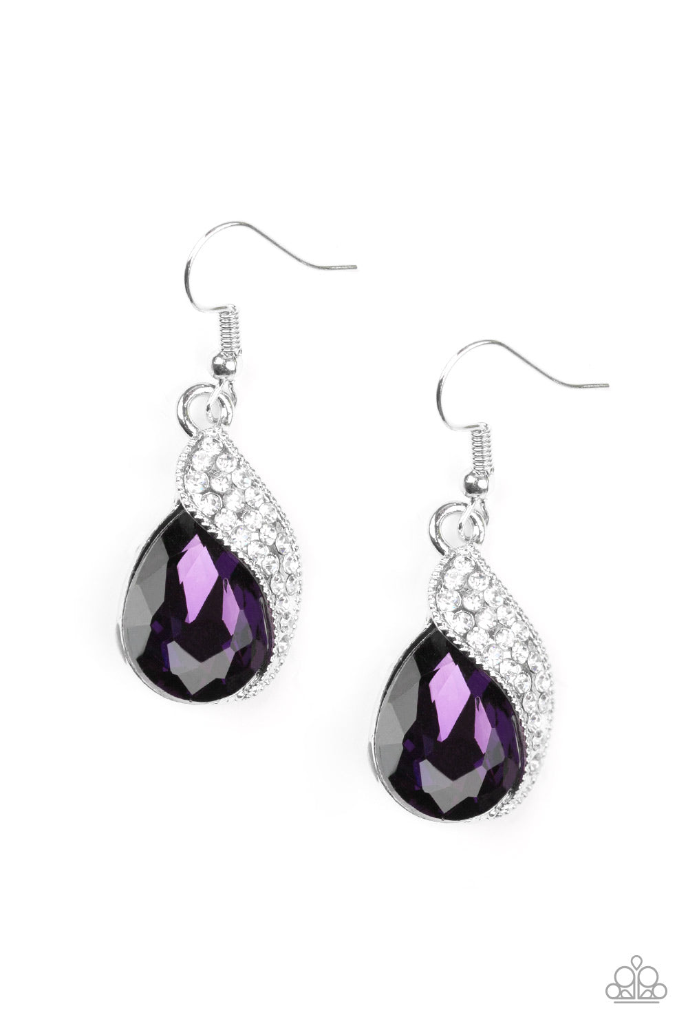 Easy Elegance - purple - Paparazzi earrings