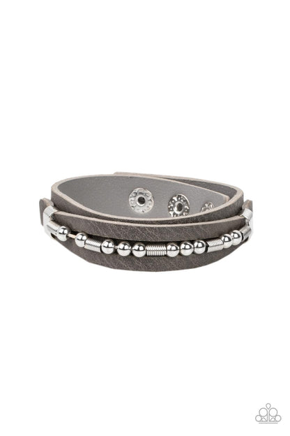 Easy on the Hardware - silver - Paparazzi MENS bracelet
