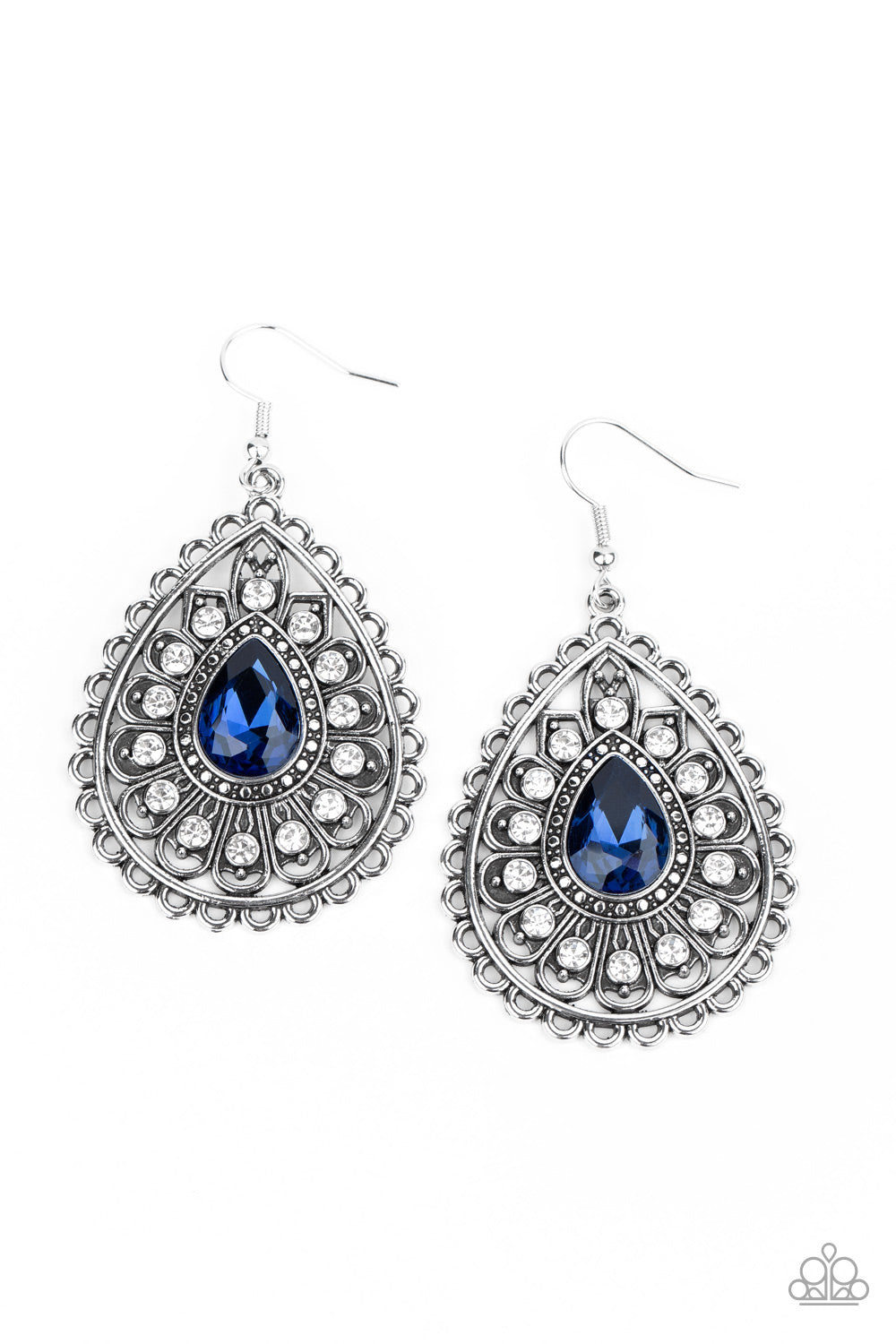Eat Drink and BEAM Merry - blue - Paparazzi earrings