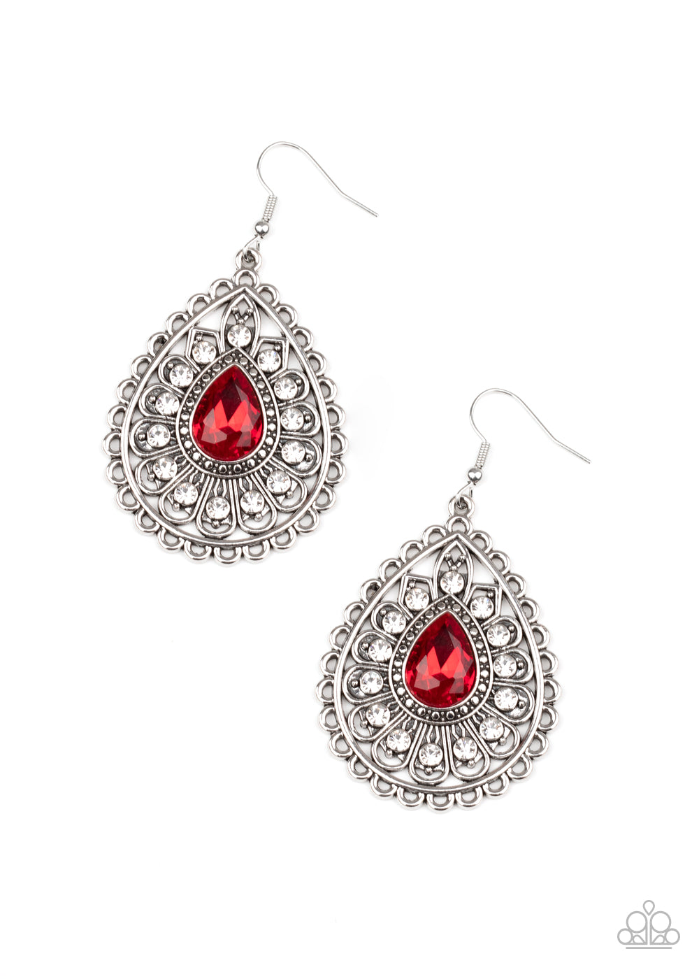 Eat Drink and BEAM Merry - red - Paparazzi earrings