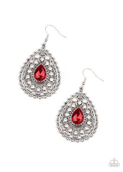 Eat Drink and BEAM Merry - red - Paparazzi earrings