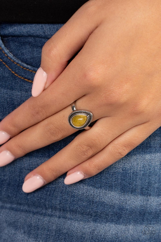Eco Elements - yellow - Paparazzi ring