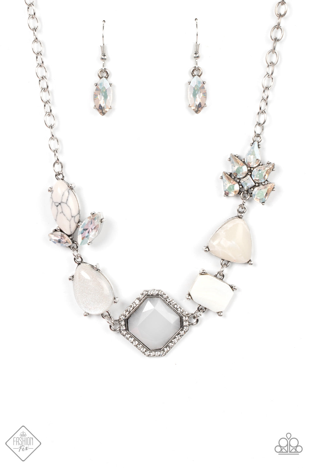 Eco Enchantment - white - Paparazzi necklace