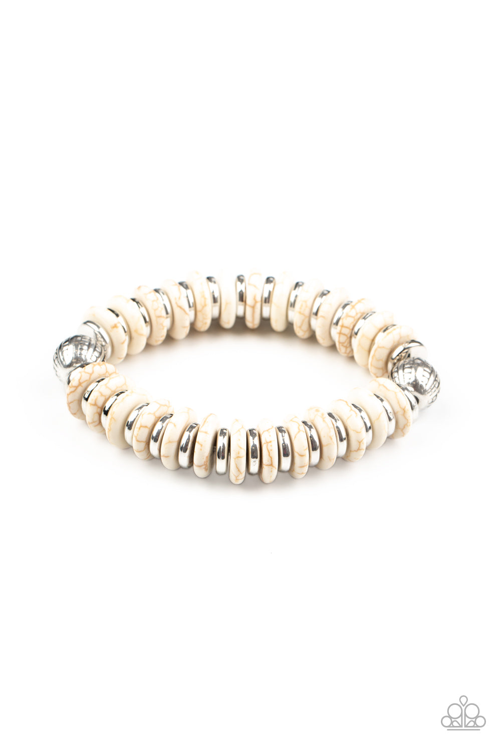 Eco Experience - white - Paparazzi bracelet