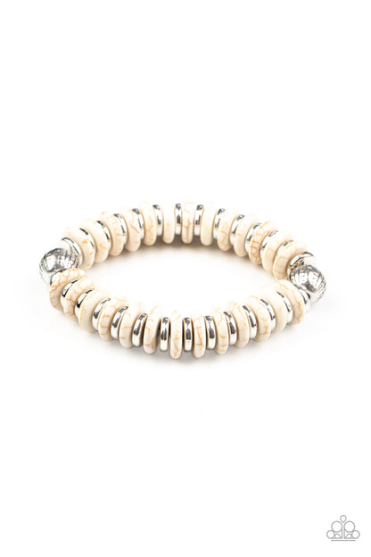 Eco Experience - white - Paparazzi bracelet