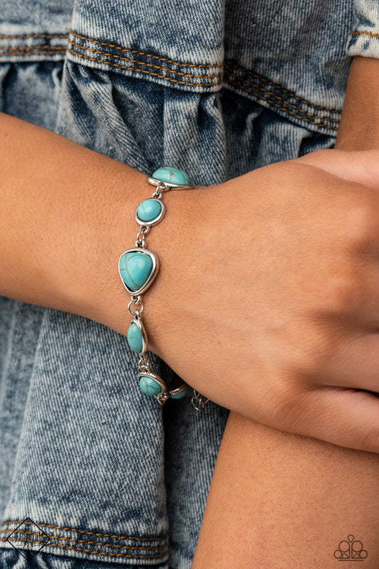 Eco Friendly Fashionista - blue - Paparazzi bracelet
