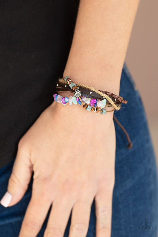 Eco Excursion-multi-Paparazzi bracelet