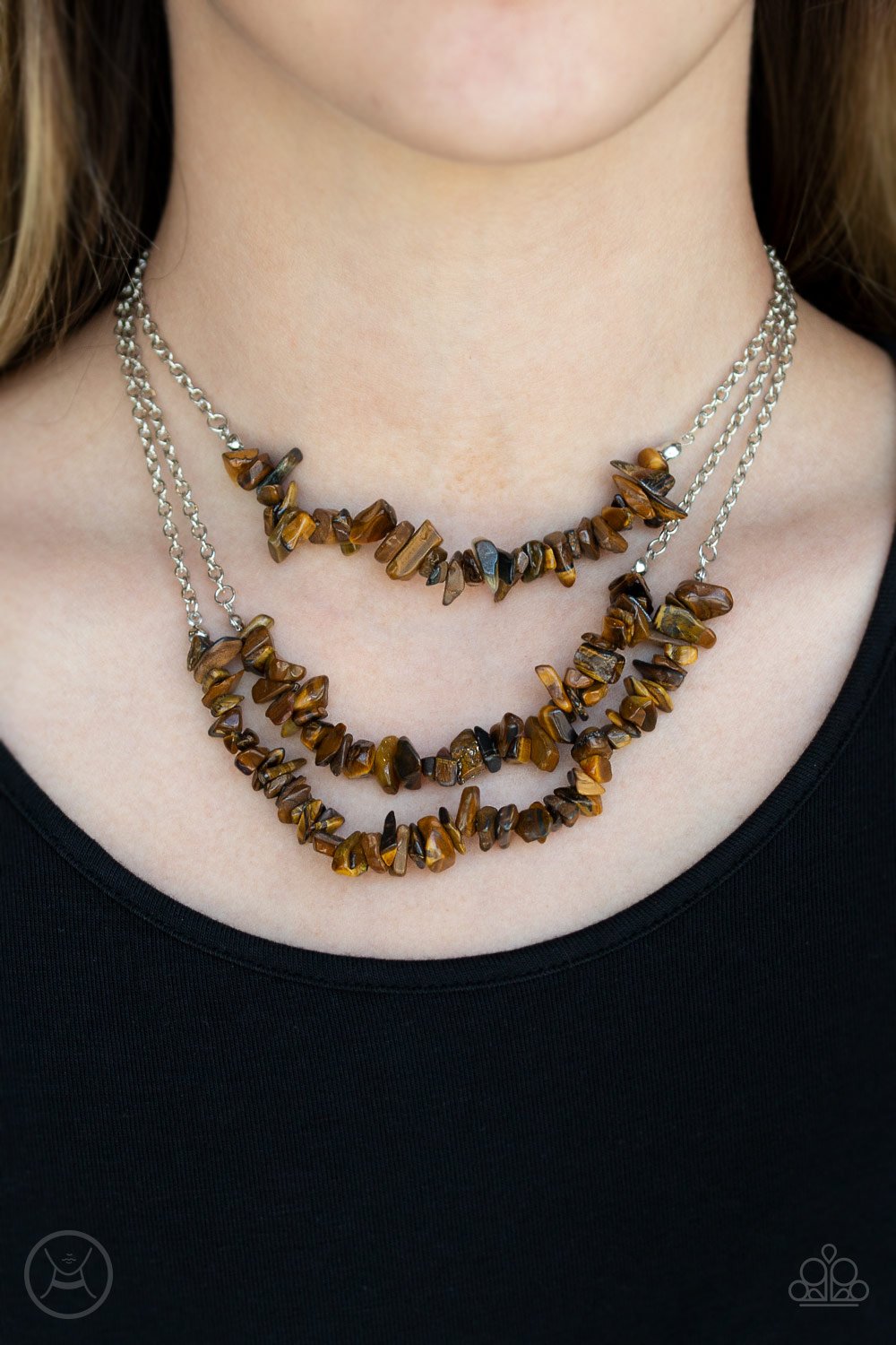 Eco Goddess-brown-Paparazzi necklace