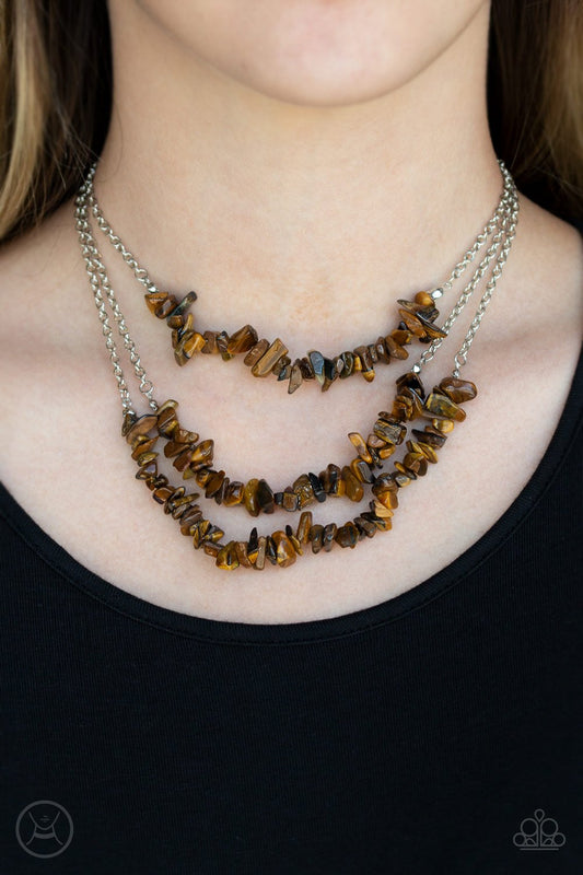 Eco Goddess-brown-Paparazzi necklace