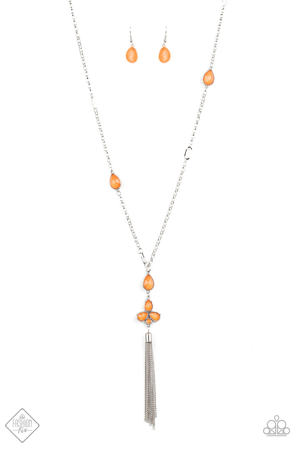 Eden Dew - orange - Paparazzi necklace