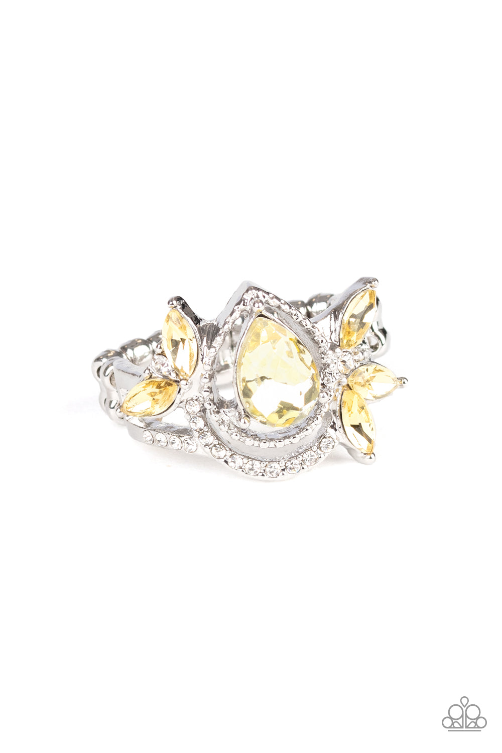 Eden Elegance - yellow - Paparazzi ring