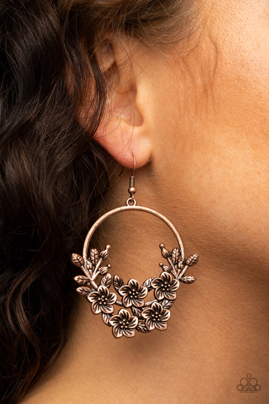 Eden Essence - copper - Paparazzi earrings