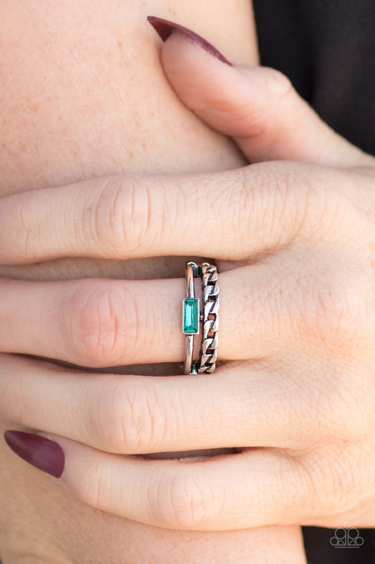 Edge Effect - green - Paparazzi ring