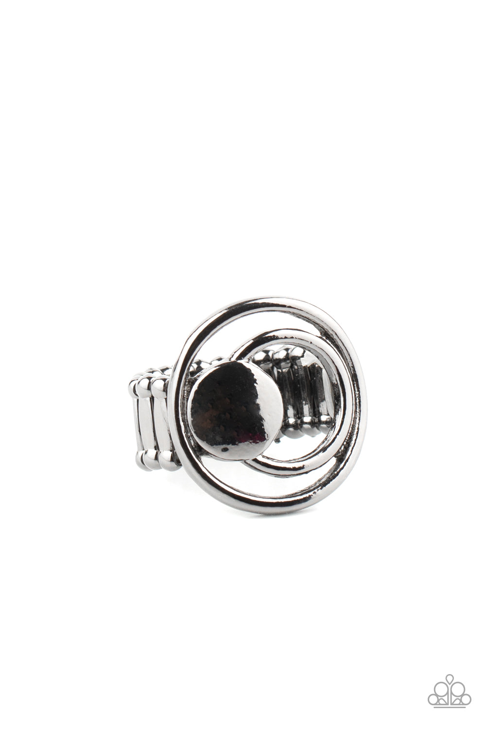 Edgy Eclipse - black - Paparazzi ring