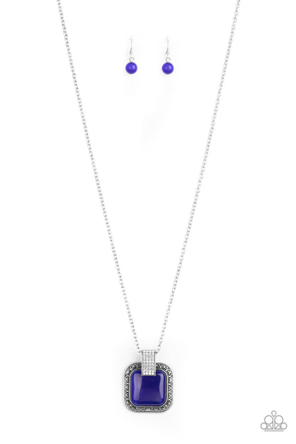 Effervescent Elegance - blue - Paparazzi necklace