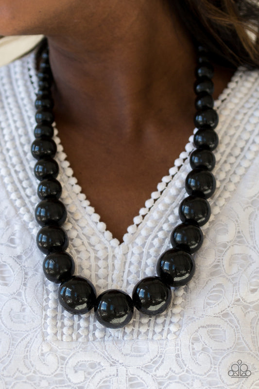 Effortlessly Everglades - black - Paparazzi necklace
