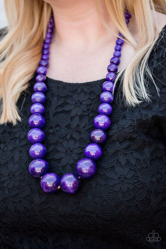 Effortlessly Everglades - purple - Paparazzi necklace