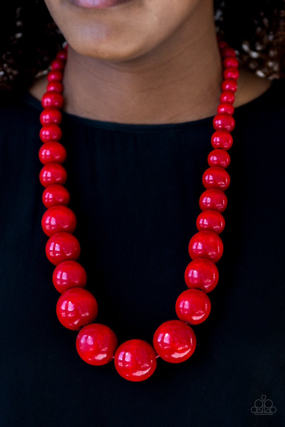 Effortlessly Everglades - red - Paparazzi necklace