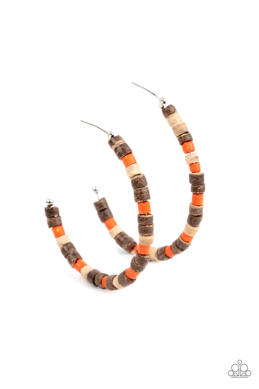 Effortlessly Earthy - orange - Paparazzi earrings