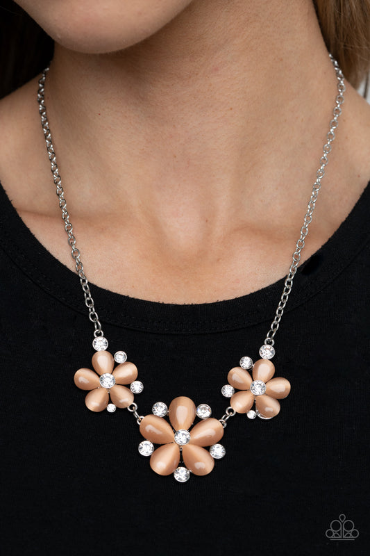 Effortlessly Efflorescent - orange - Paparazzi necklace