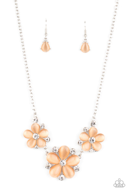 Effortlessly Efflorescent - orange - Paparazzi necklace