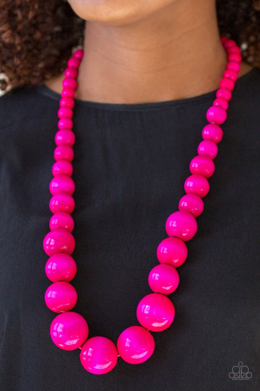 Effortlessly Everglades - pink - Paparazzi necklace