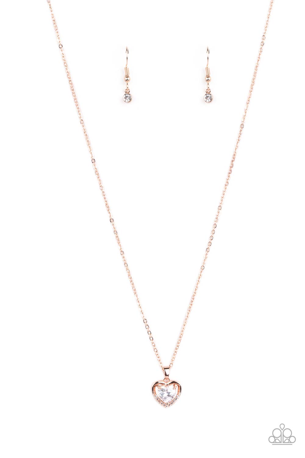 Effulgently Engaged - rose gold - Paparazzi necklace