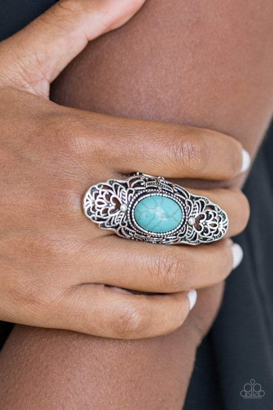 Ego Trippin-blue-Paparazzi ring