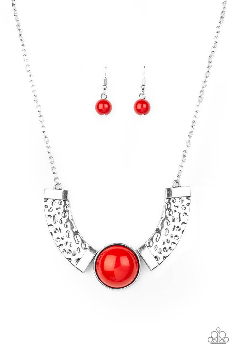 Egyptian Spell - red - Paparazzi necklace – JewelryBlingThing