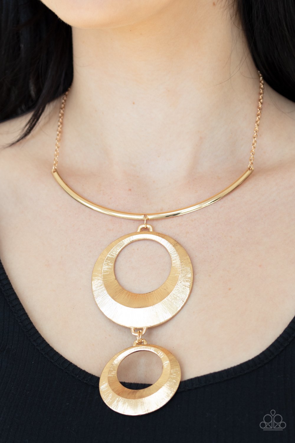 Egyptian Eclipse-gold-Paparazzi necklace
