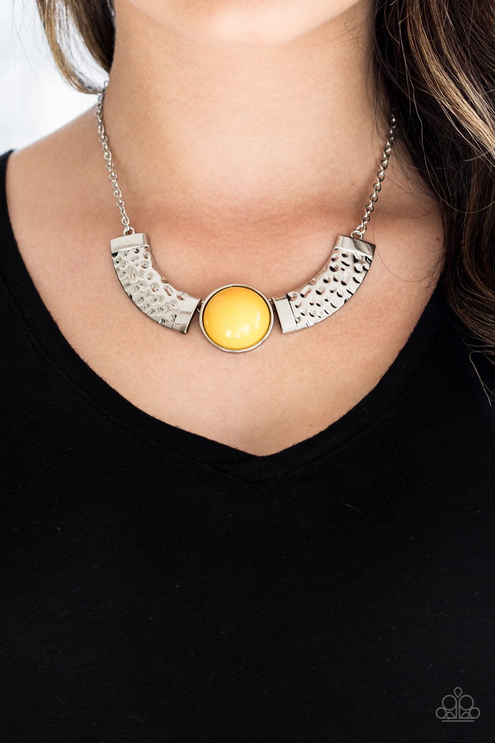 Egyptian Spell-yellow-Paparazzi necklace