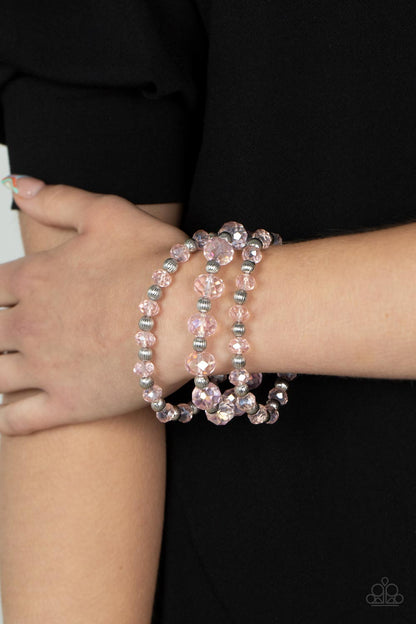 Eiffel Tower Tryst - pink - Paparazzi bracelet