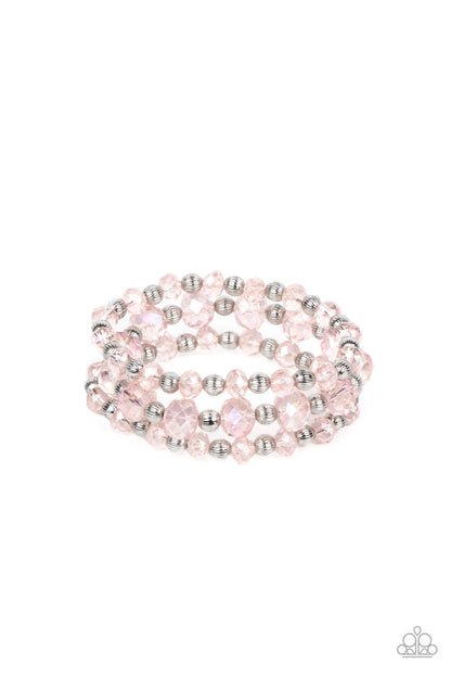 Eiffel Tower Tryst - pink - Paparazzi bracelet