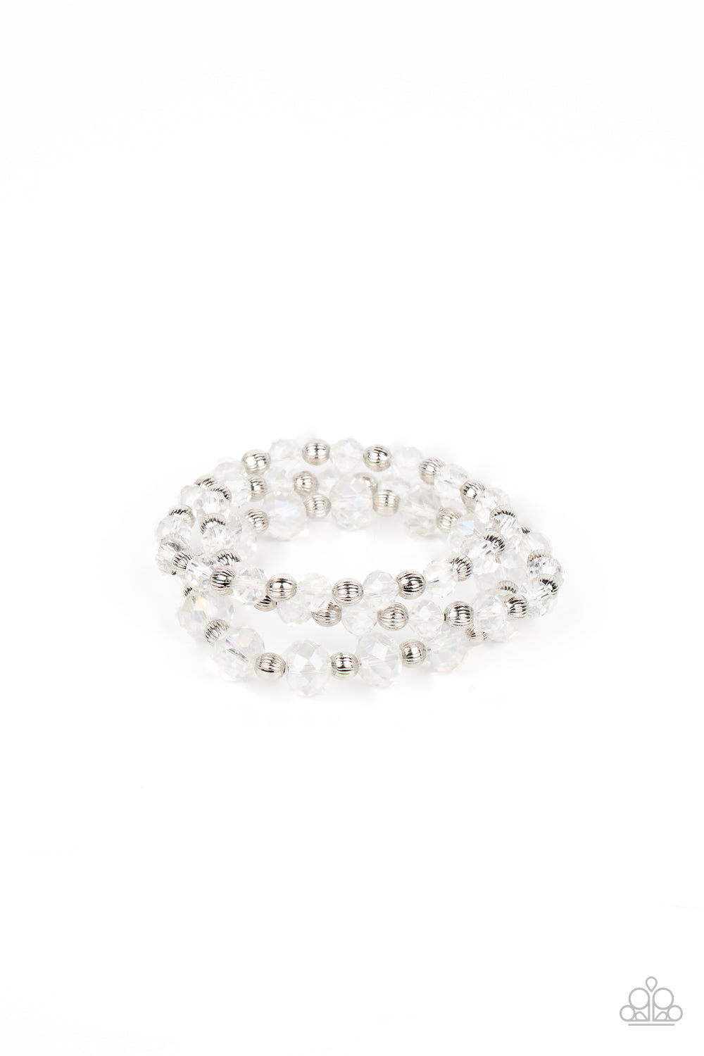 Eiffel Tower Tryst - white - Paparazzi bracelet