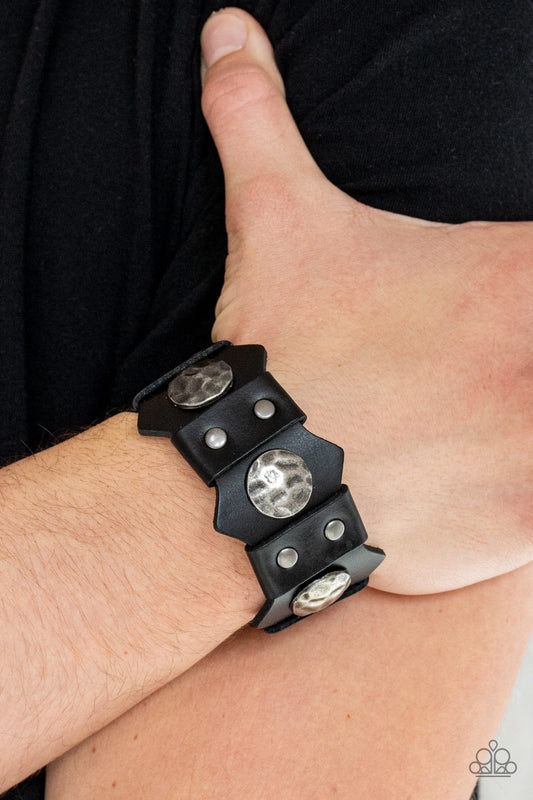 Electrified Edge - black - Paparazzi mens bracelet