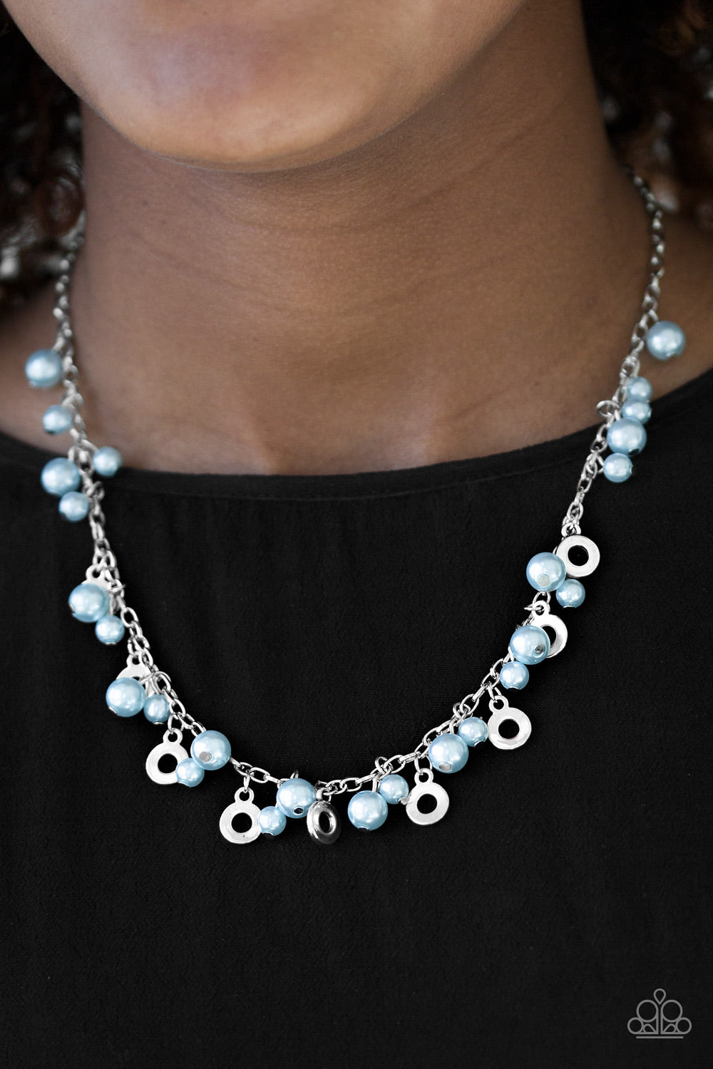 Elegant Ensemble - blue - Paparazzi necklace